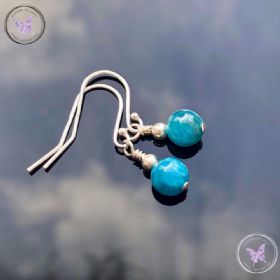 Classical Apatite Silver Earrings